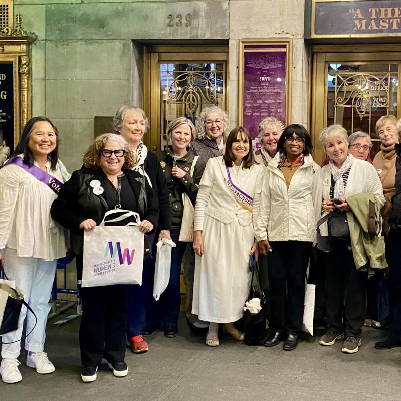 SUFFS Trip group outside of theater in NYC