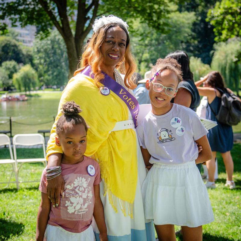 Mary-Dith Tuitt and granddaughters